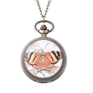 STRADA Butterfly Pocket Watch